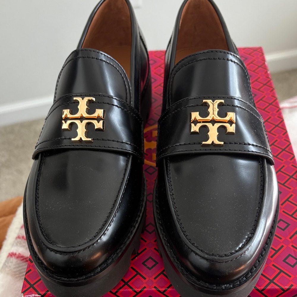 Tory Burch Mini Everly Chunky Loafer with Gold Accent - Picture 2 of 7